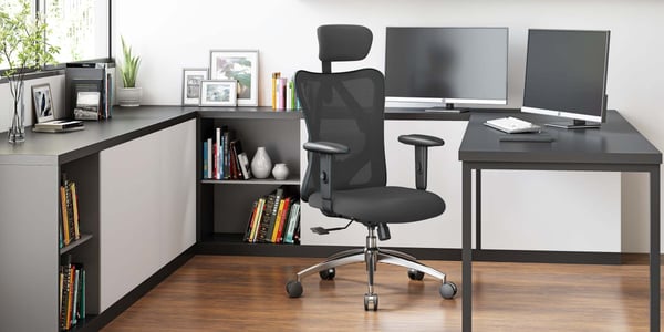 Sihoo M18 - ergonomisk kontorsstol, svart