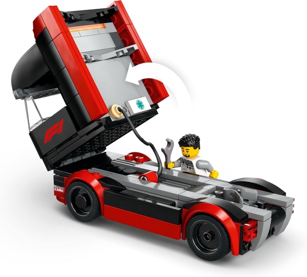 LEGO City 60445 – F1-lastbil og F1-biler RB20 og AMR24