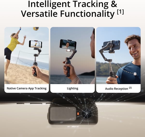 DJI Osmo Mobile 7P gimbal til mobiltelefon, sort