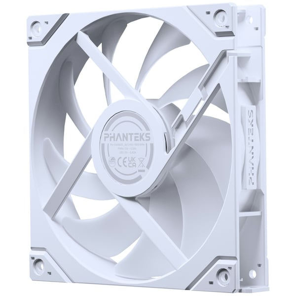 Phanteks M25 Gen2 140 mm PWM DRGB Omvendt blæser, hvid, 3 stk