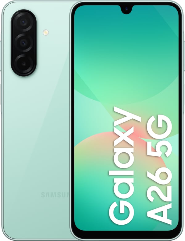 Samsung Galaxy A26 5G telefon, 128/6 GB, mintgrön