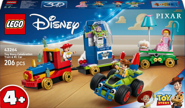 LEGO Disney 43264 Toy Story - Jubileumståget och radiostyrd bil