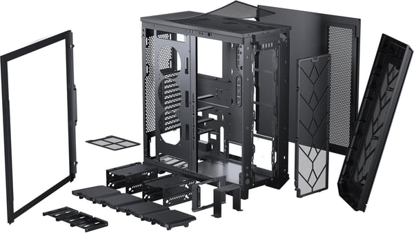 Phanteks Enthoo Pro 2 Server Edition E-ATX-chassi med glaspanel, svart