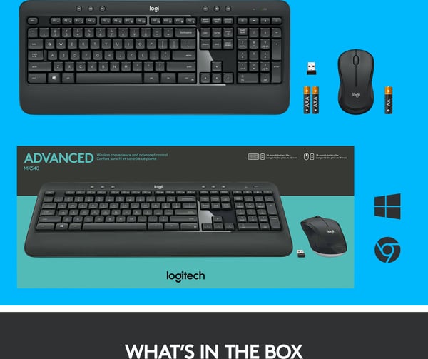 Logitech MK540 Advanced -tangentbord och mus