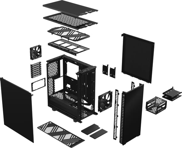Fractal Design Define 7 Compact - ATX-chassi, svart