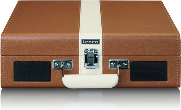 Lenco Classic Phono TT-120 - vinyldrejeskiveafspiller, brun/hvid