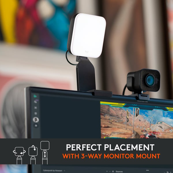 Logitech Litra Glow -streaminglampa