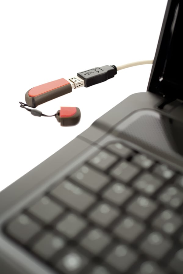 DELTACO USB 2.0 A - A forlængerledning, 20 cm