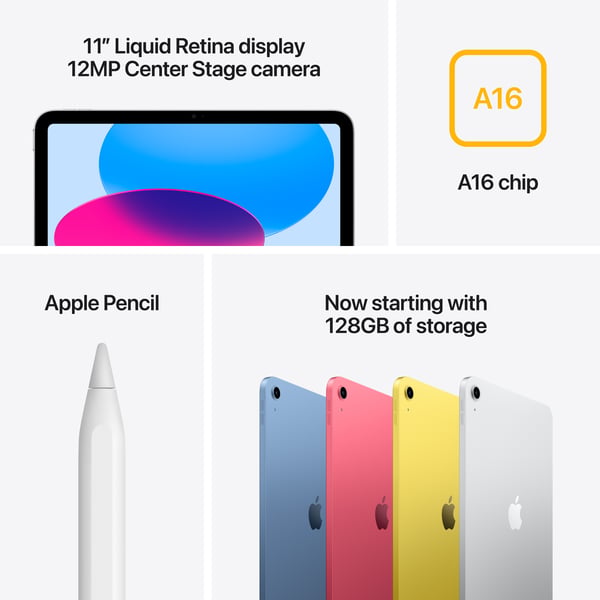 Apple iPad 11" 256 GB WiFi 2025 -surfplatta, rosa (MD4P4)