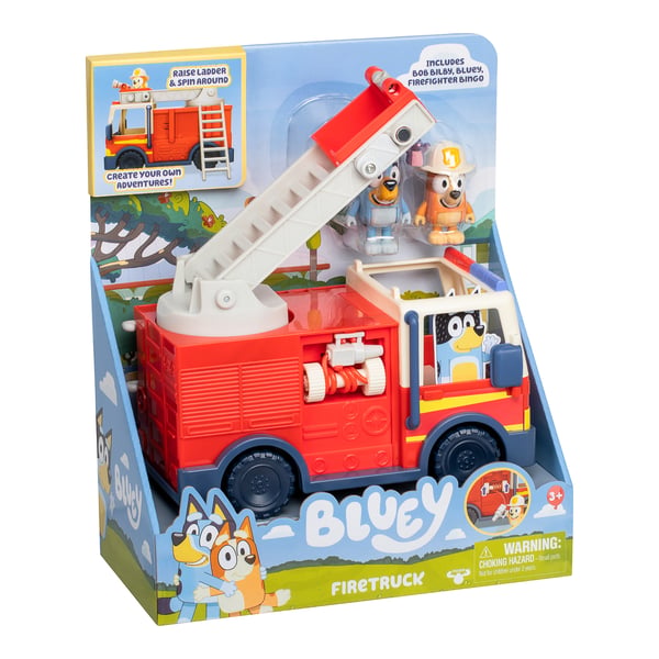 Bluey Brandbil och 3 figurer
