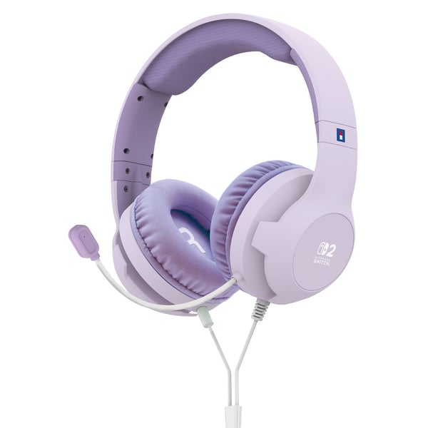 HORI Gaming Headset spelhörlurar, Switch, lavendel