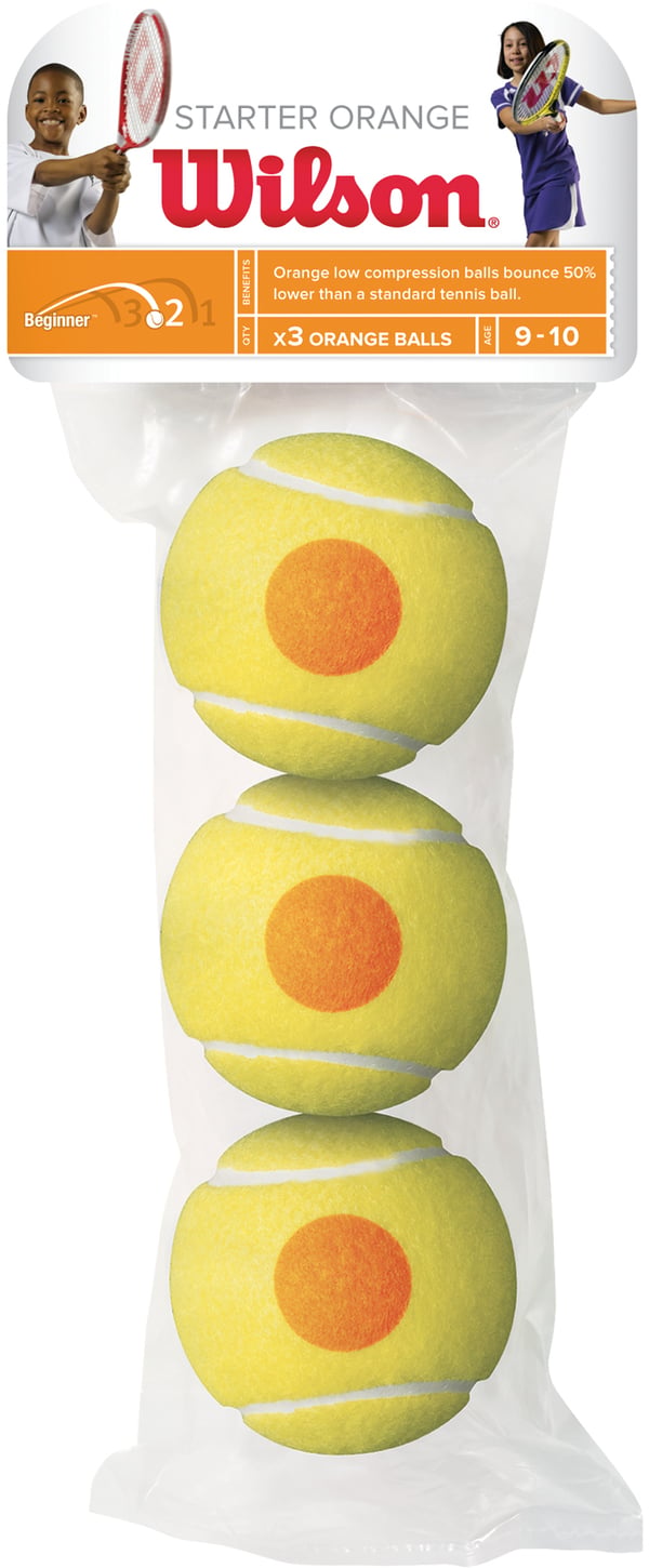 Wilson Starter Orange -tennisboll, 3 st
