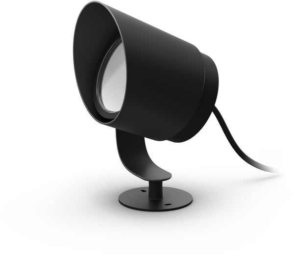 Philips Lily XL HUE Outdoor vit och färg ambiance -trädgårdsspotlight, 24 V, 24 cm, antracit, för utomhusbruk 15 W