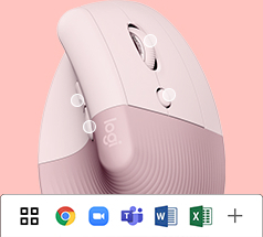Logitech Lift -mus, rosa