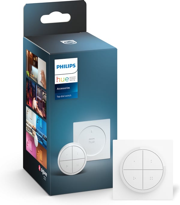 Philips Hue Tap drejeknapkontakt - trykknap, hvid
