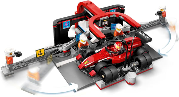 LEGO City 60443 – F1-boxstop og pitcrew samt Ferrari-bil