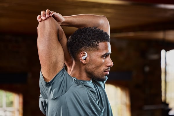 SHOKZ OpenFit 2+ trådlösa öronbygelhörlurar, svart