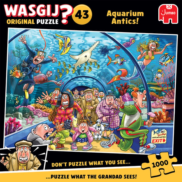 Wasgij Original 43 Aquarium Antics, pussel, 1000 bitar