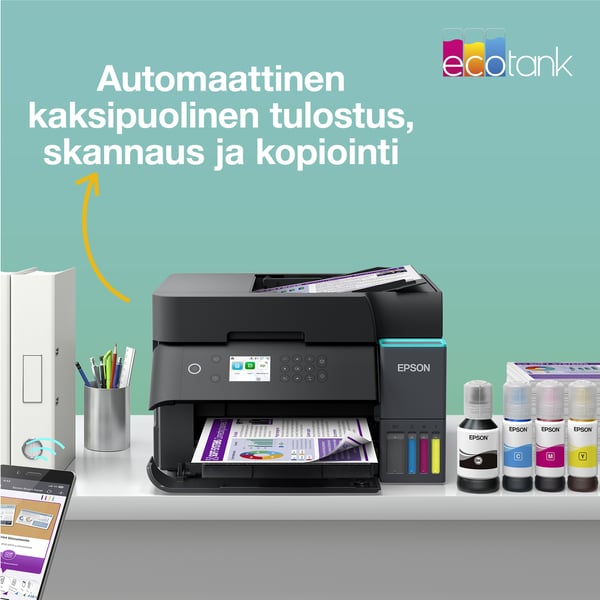 EcoTank ET-3950 multifunktionsskrivare med arkmatning