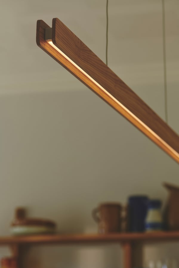 Nordlux Ilgas LED-pendellampa, träfärg
