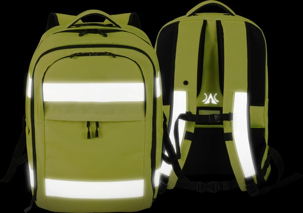 Dicota HI-VIS 32–38L rygsæk, gul