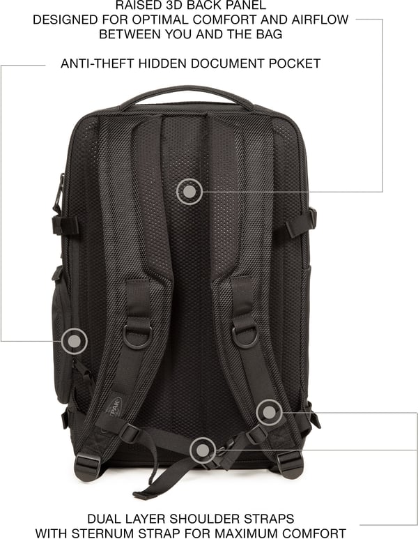 Eastpak TECUM M Cnnct Coat rygsæk, sort