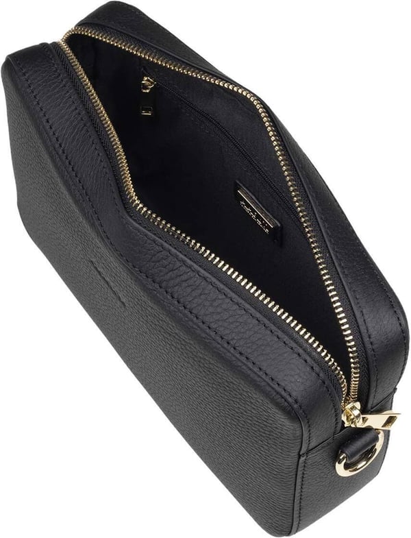Aarni Large Crossbody Bag -axelväska, svart/guld