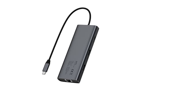Fuj:tech 9-portars USB-C-hubb, 100 W PD