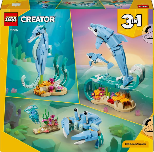 LEGO Creator 31385 Havsdjur: Söta delfiner 3-i-1