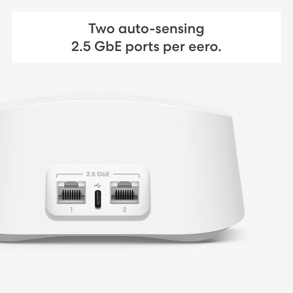 eero 7 BE5000 Dual-Band Wi-Fi 7 mesh-system, 3 st