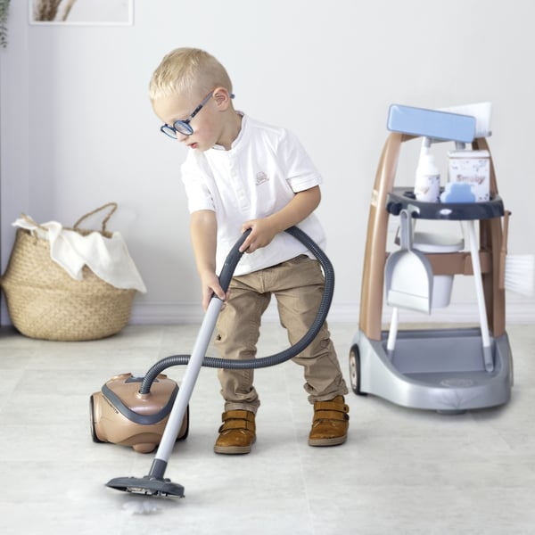 Smoby Rowenta städvagn och dammsugare
