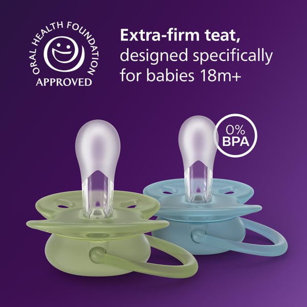 Philips Avent Ultra Soft napp, över 18 mån, 4 st, flerfärgad