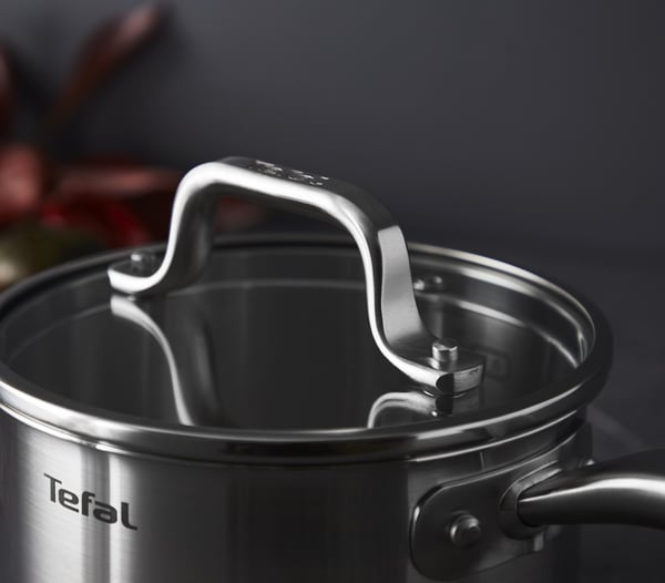 Tefal Virtuos - kokkärl med lock, 16 cm / 1,5 L, rostfritt stål