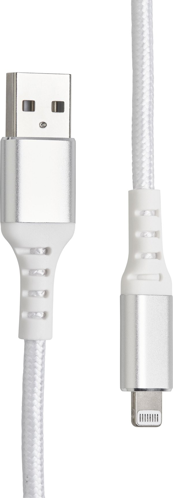 Fuj:tech Lightning - USB-A -kabel, 2 m, vit