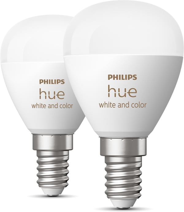 Philips Hue White and Color Ambience Lyster lampa, E14, P45 2 st