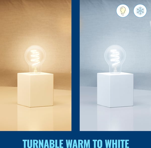 WiZ smartlampa, E27, A60, RGB, Wi-Fi, 2200-6500 K, 470 lm, klar, 1 st