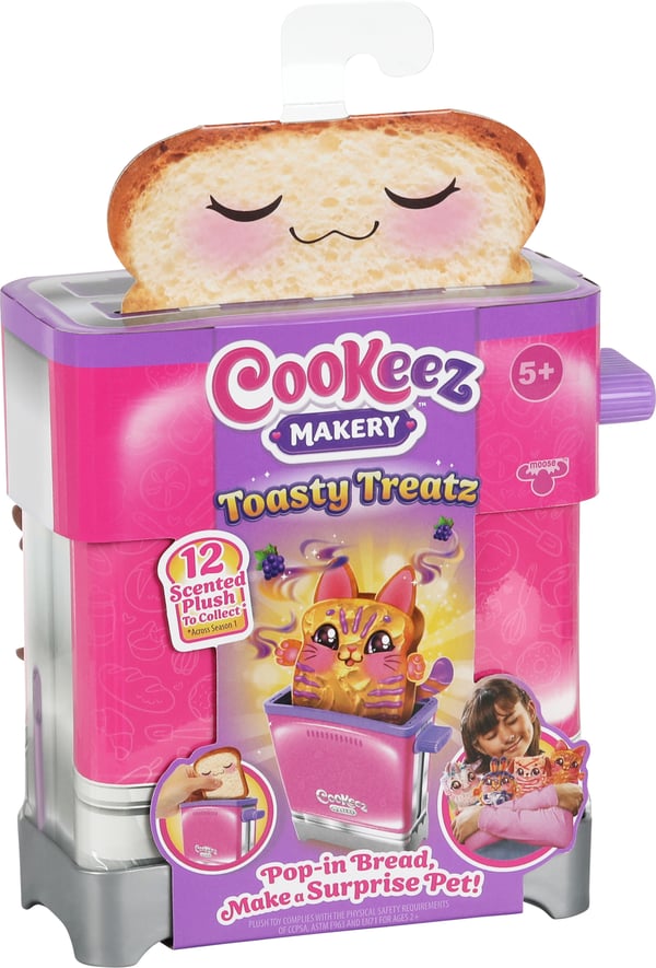 Cookeez Makery Toasty Treatz – brødrister og mystisk plys