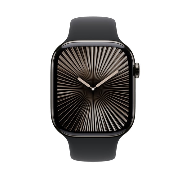 Apple Watch 46 mm svart sportarmband, M/L