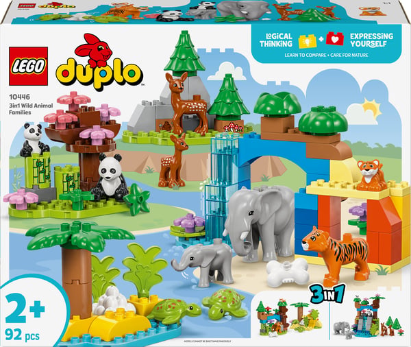 LEGO DUPLO Stad 10446 – 3-i-1 djurfamiljer