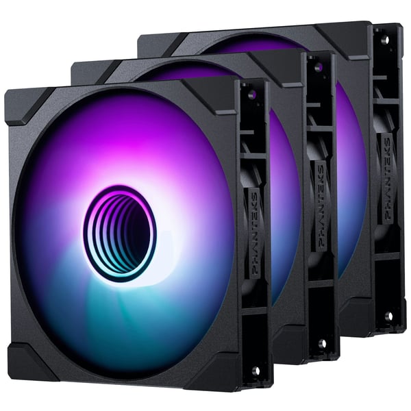 Phanteks M25 Gen2 140 mm PWM DRGB-blæser, sort, 3 stk.