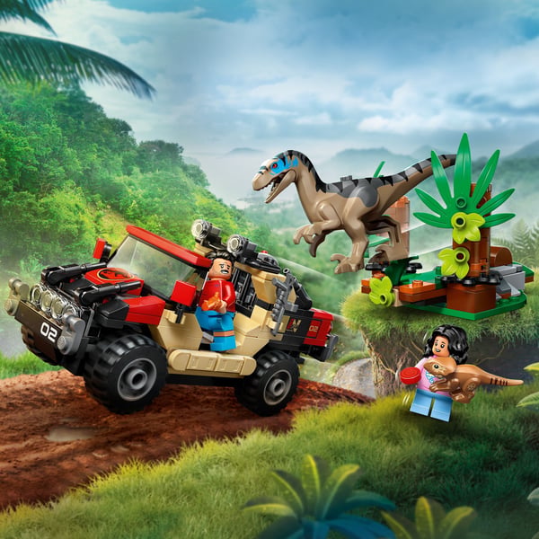 LEGO Jurassic World 76972 Raptorn och flykten med terrängfordon