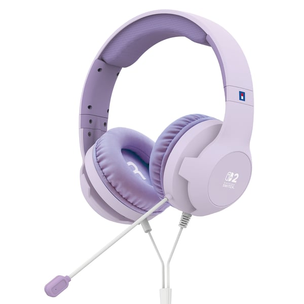 HORI Gaming Headset spelhörlurar, Switch, lavendel