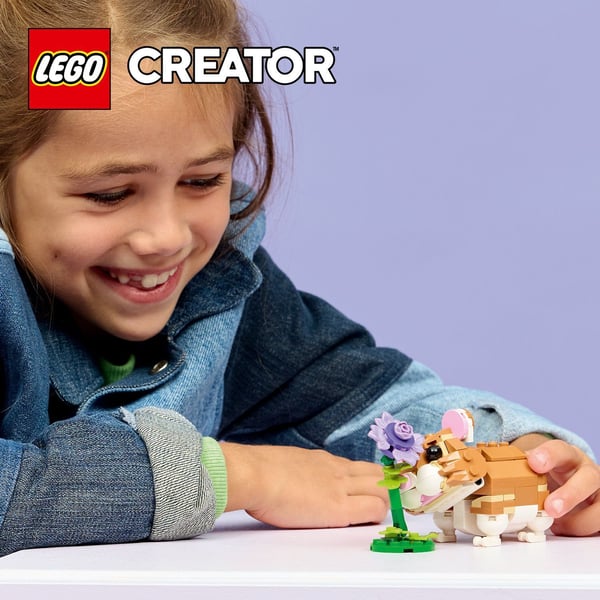 LEGO Creator 31376 Förtjusande hamster och blomma 3-i-1