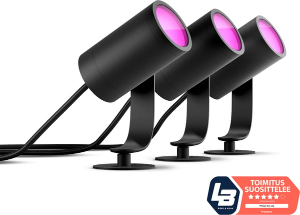 Philips Hue Lily Outdoor White and Colour Ambiance - havebelysnings sæt