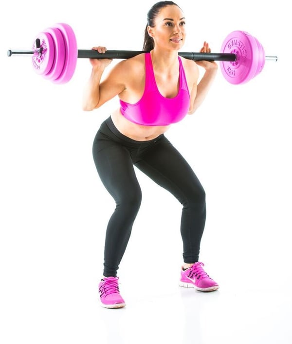 Gymstick Pump Set - vægtstangssæt, 20 kg