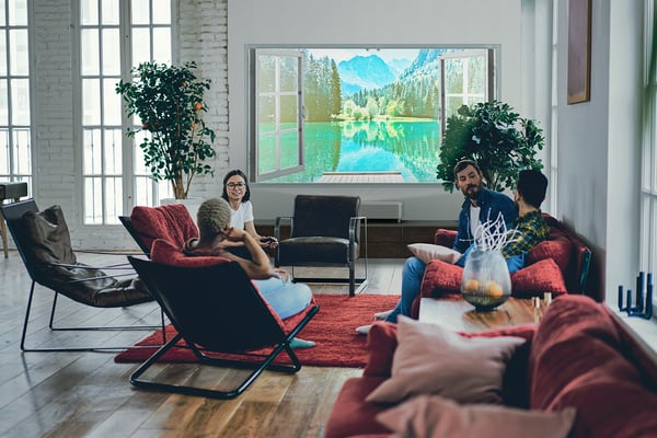 Epson EH-LS800W 3LCD 4K PRO-UHD -laserprojektor, vit