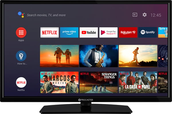 ProCaster LE-32A552H 32" HD Ready Android LED-tv, 12V