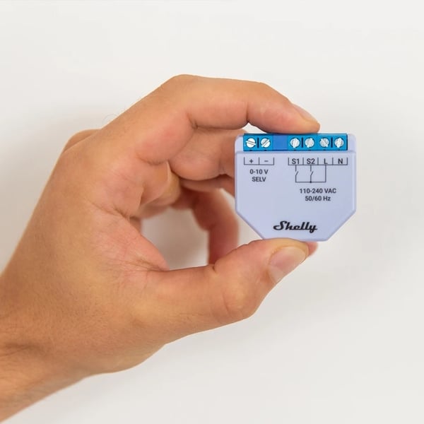 Shelly Plus 0-10 V Dimmer smart dimmer för Wi-Fi-nätverk