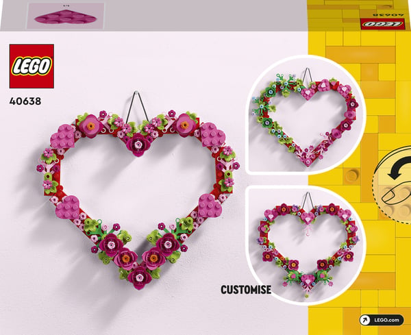 LEGO Hjärtdekoration Heminredning 40638