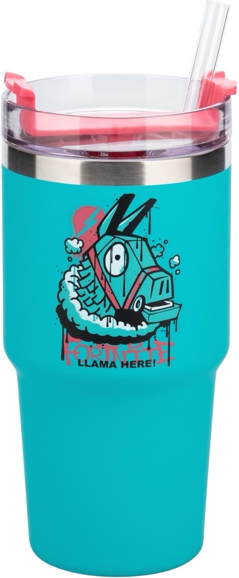 Paladone Fortnite Gamer Cup dricksflaska/termosmugg, 600 ml